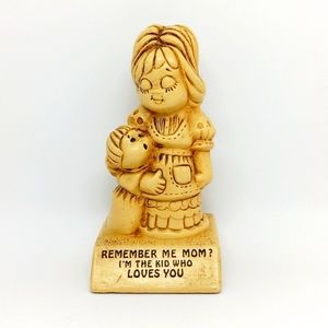 Vintage Paula Remember Me Mom? I'm The Kid Who Loves You Statuette - 1970